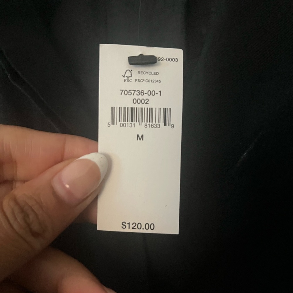 Banana Republic voile Shirt Dress button-down black pull-over new long sleeve - Picture 3 of 3
